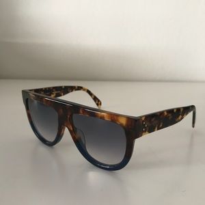 CÉLINE ‘Shadow’ Flat-Top Sunglasses (41026S)